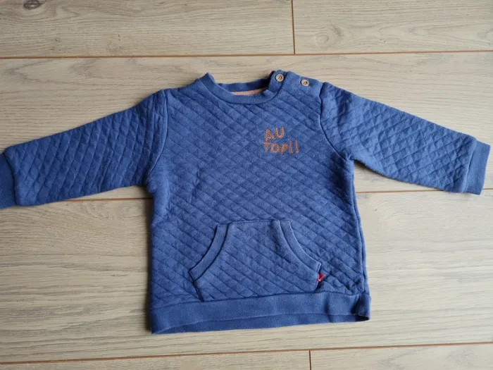 sweat bleu marine 12 mois Cadet Rousselle