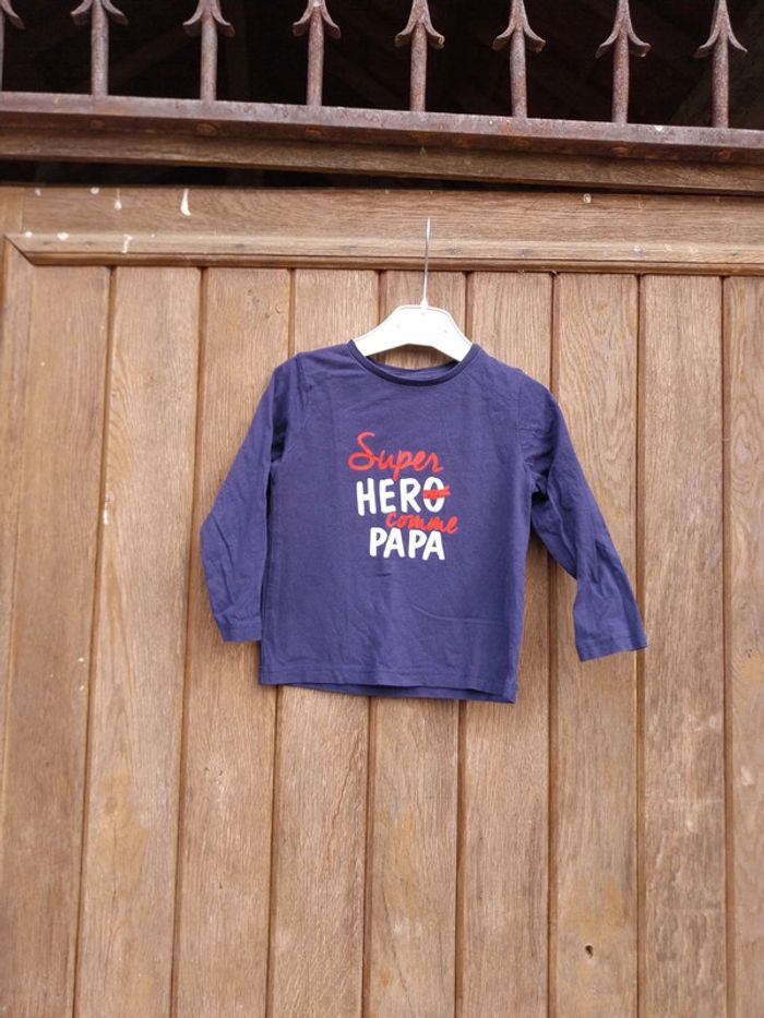 Tee-shirt manche longue bébé garçon 24 mois Pat et ripaton