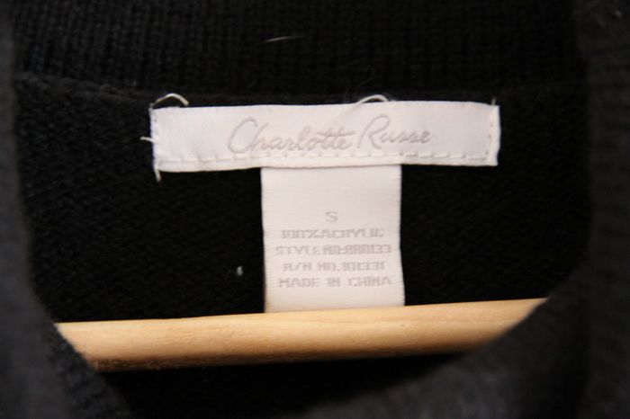 Pull tunique noir Charlotte Russe - taille S - photo numéro 3