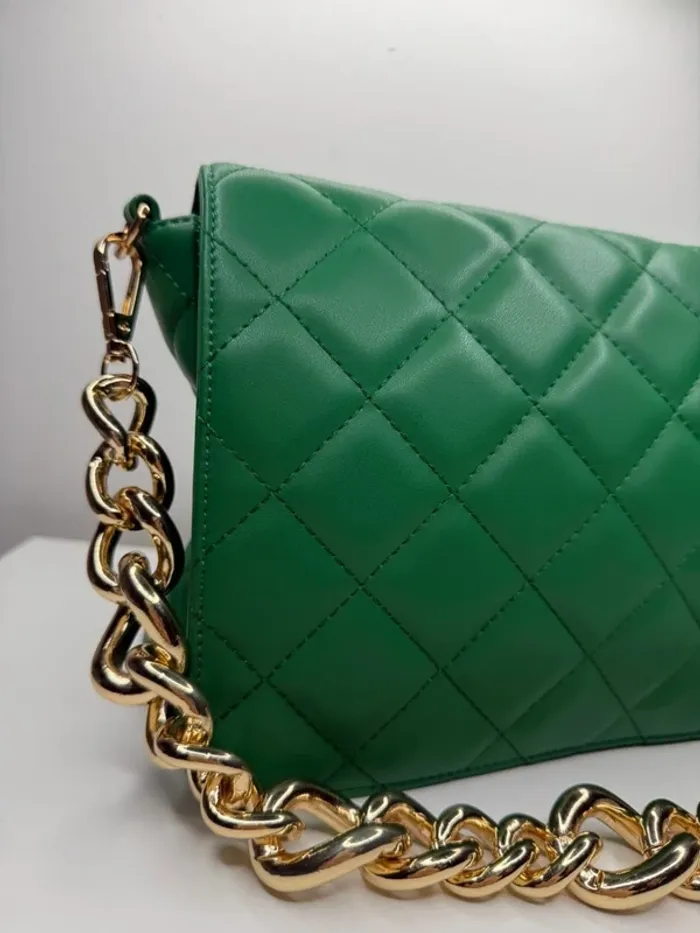 🎄 Magnifique sac à main / vert matelassé 🎄 - photo numéro 3