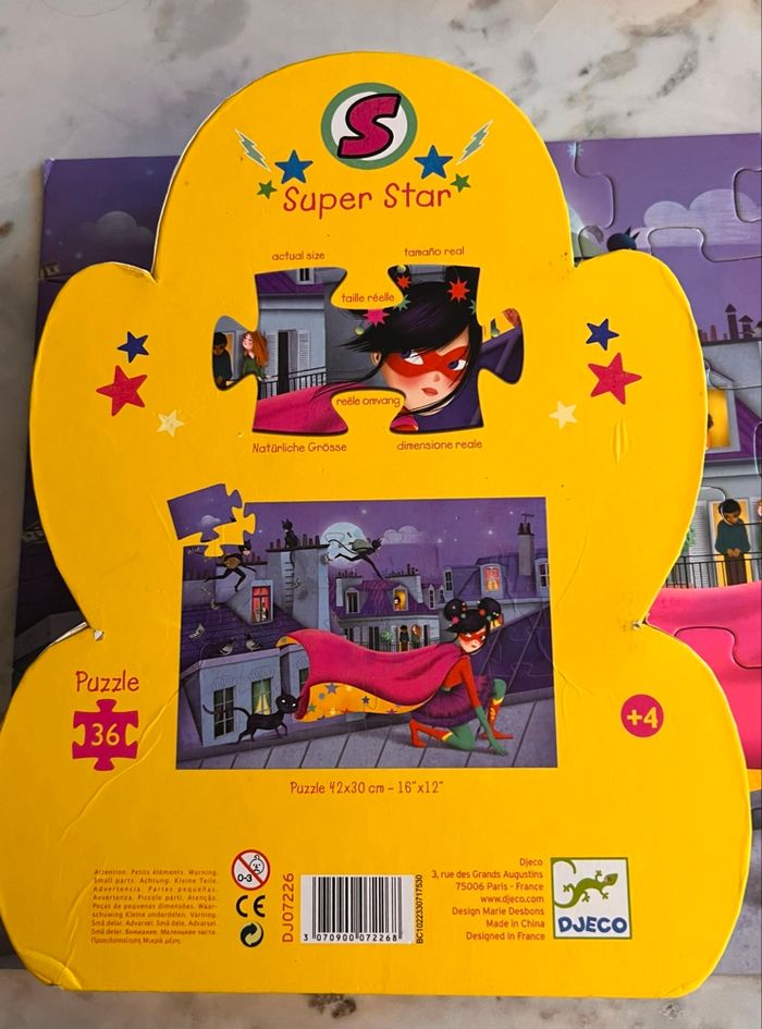Puzzle Super Star Djeco 36 pièces - photo numéro 2