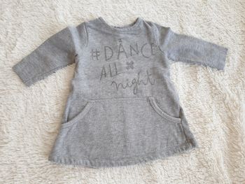 Robe sweat/pull gris chiné - T6M - Lupilu