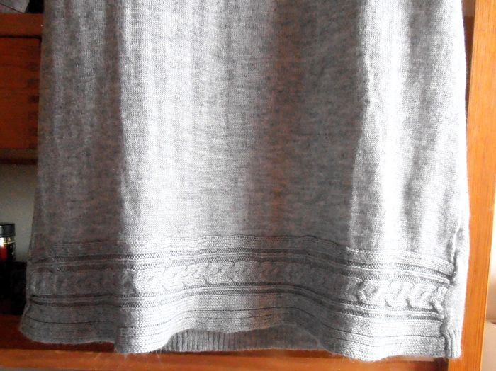 Pull long gris femme, tunique (possible robe), taille M 38 - photo numéro 3