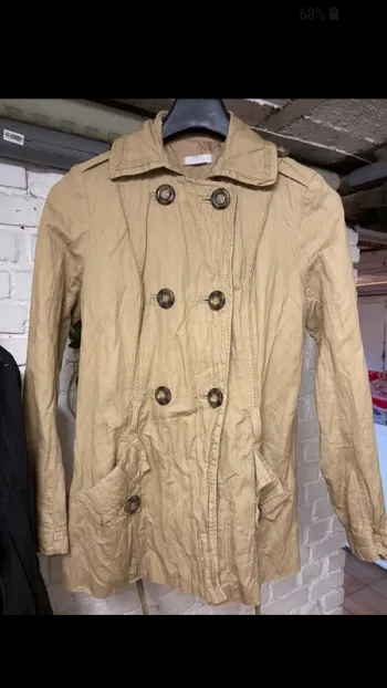 Trench-coat caban veste manteau beige promod 38/40