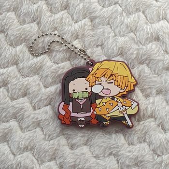 Zenitsu Agatsuma Nezuko Kamado Rubber Strap Charm Kimetsu no Yaiba Demon