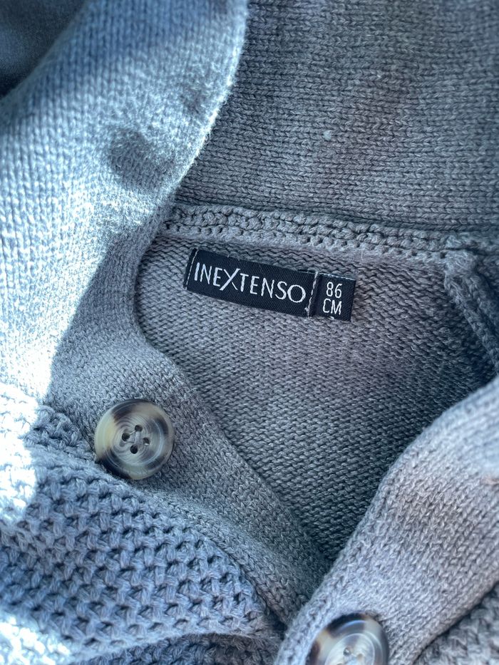 Gilet gris 18 mois - photo numéro 3