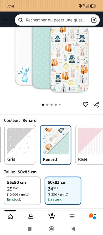 2 Drap housse + alèse cododo 