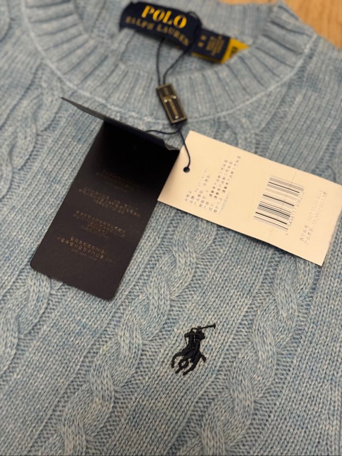 Ralph Lauren pull bleu taille M - photo numéro 3