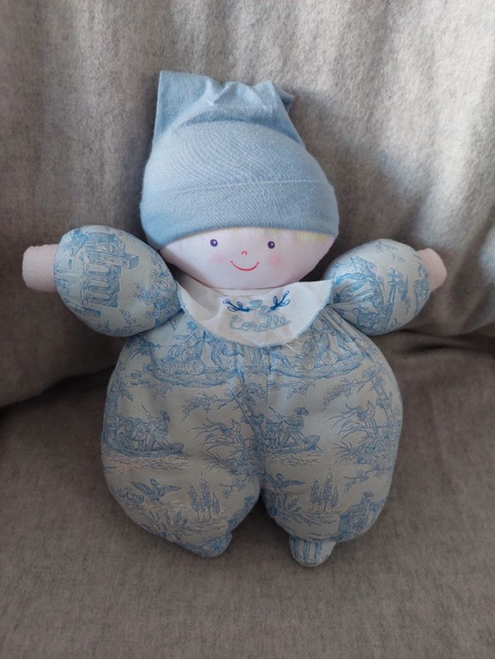 Corolle - doudou de chiffon bleu 1994