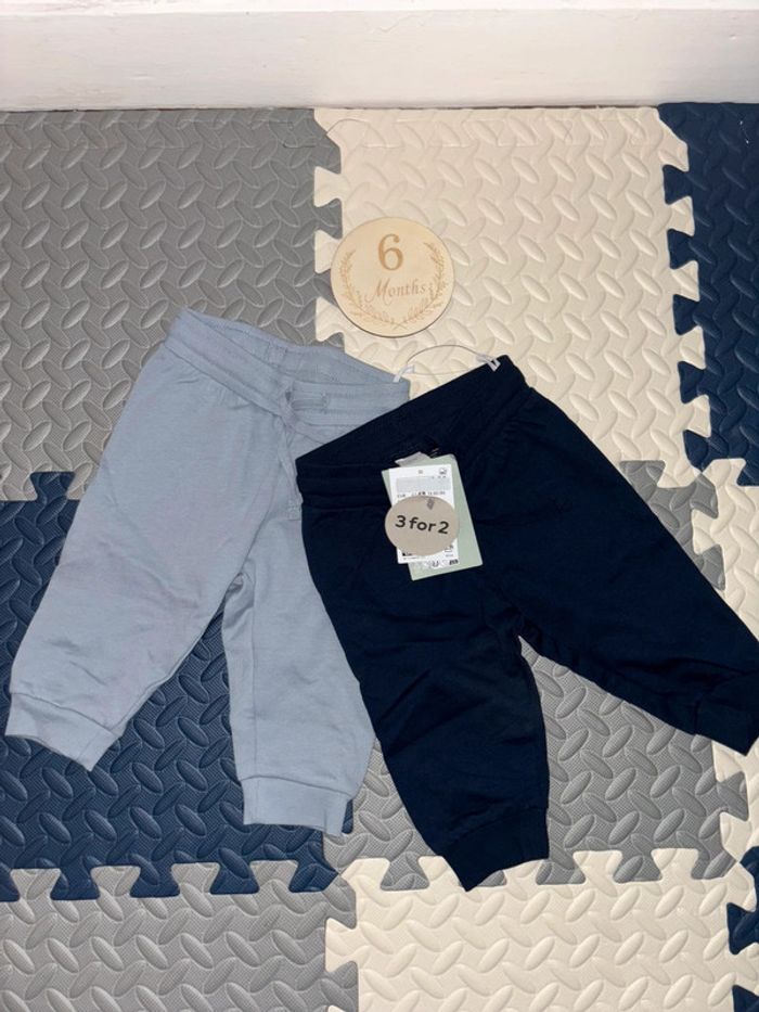 Lot / ensemble de 2 pantalons joggers bleu - photo numéro 3