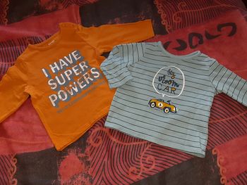 2 joli sweatshirt kiabi 6mois