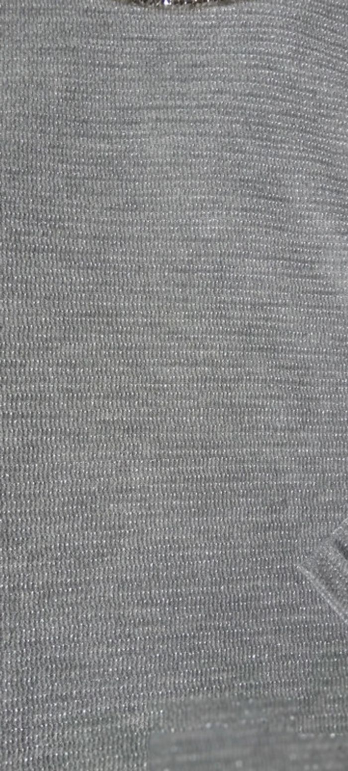 Pull de fêtes fin fil métallique argenté col strass gris femme Taille 1 - photo numéro 10