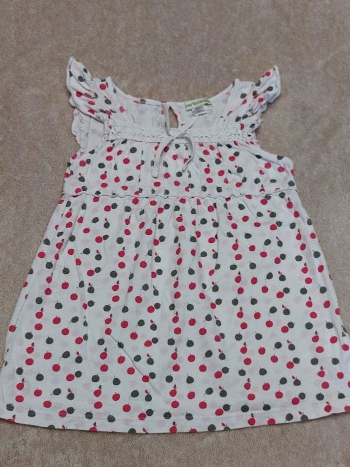 Robe sans manches à bretelles été bébé fille 24 mois