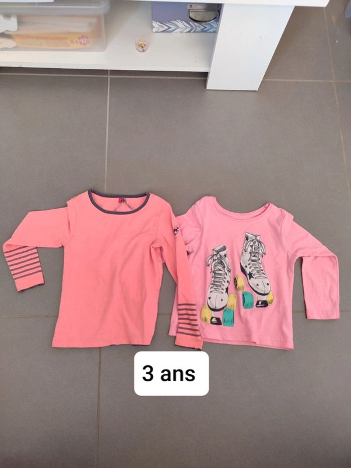 Lot 2 t-shirt manches longues