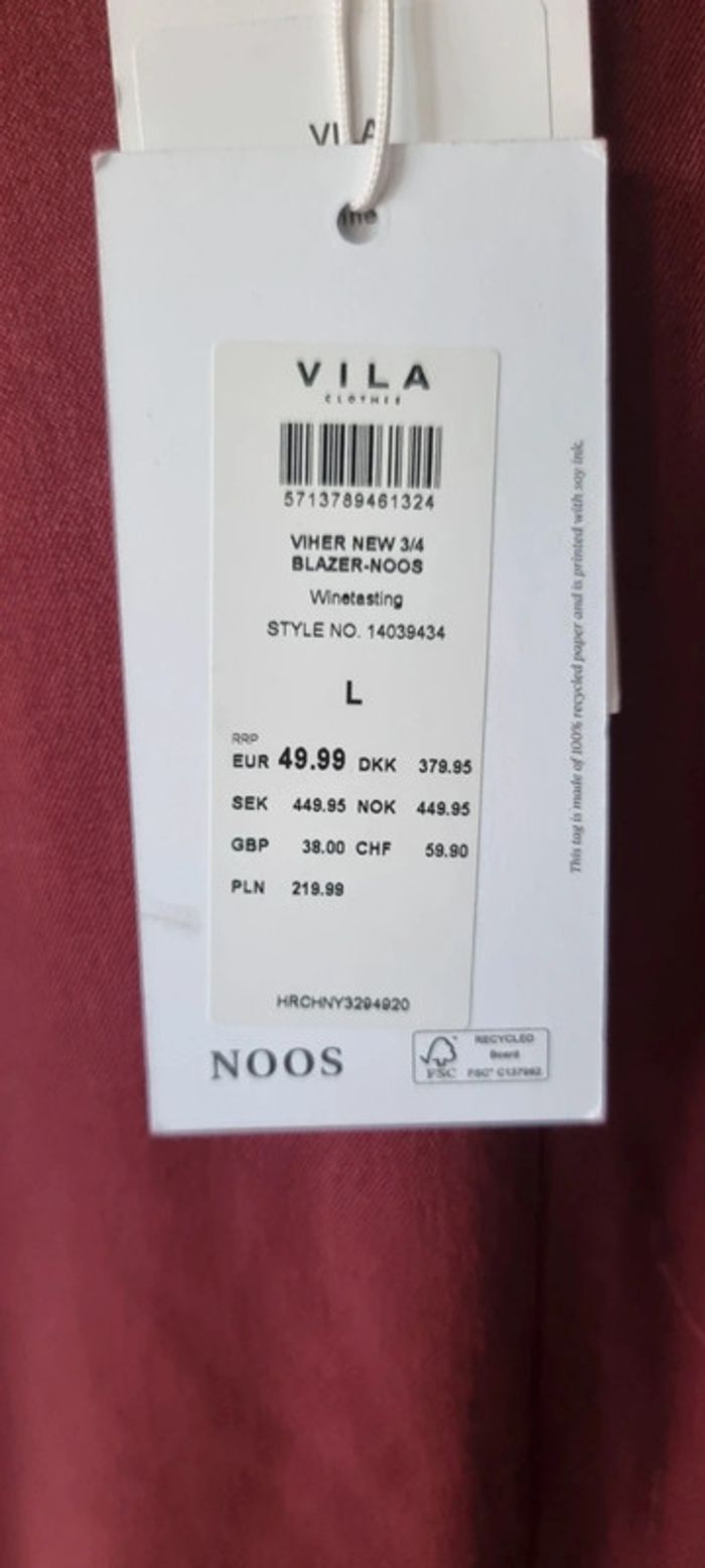 Blazer Vila - Bordeaux - photo numéro 3