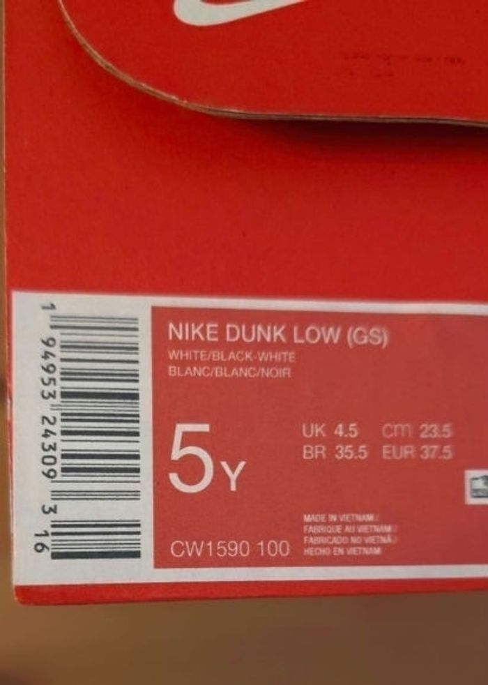 🥰🤩 superbes baskets dunk low NIKE pointure 37.5 unisex 🤩🥰 - photo numéro 9