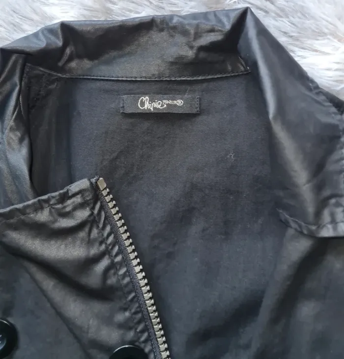 veste noire coupe vent perfecto taille XS - photo numéro 7