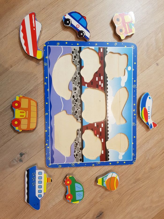 Puzzle encastrement vehicules - photo numéro 2