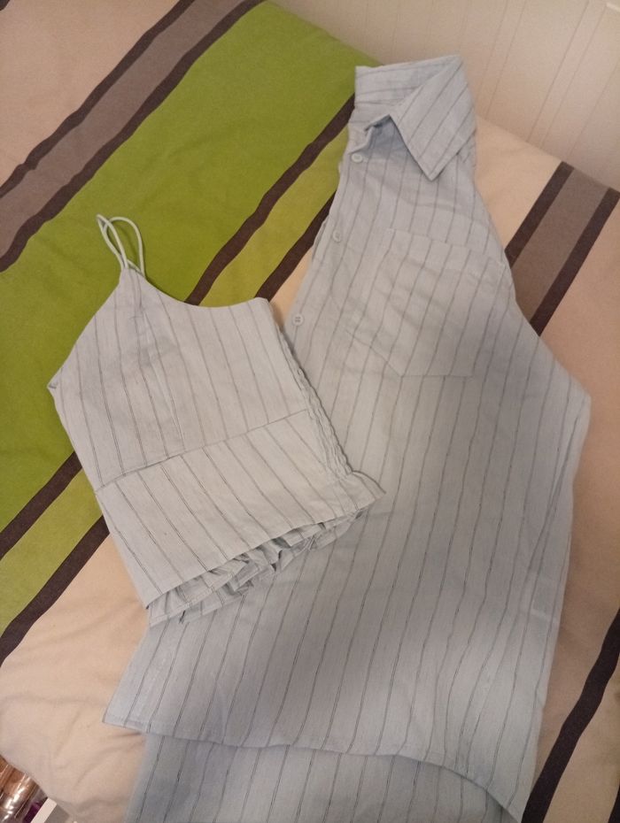 Ensemble top + chemise - photo numéro 2