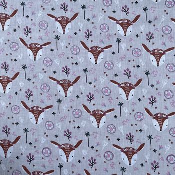 TISSU Coton LOUNA VIOLINE