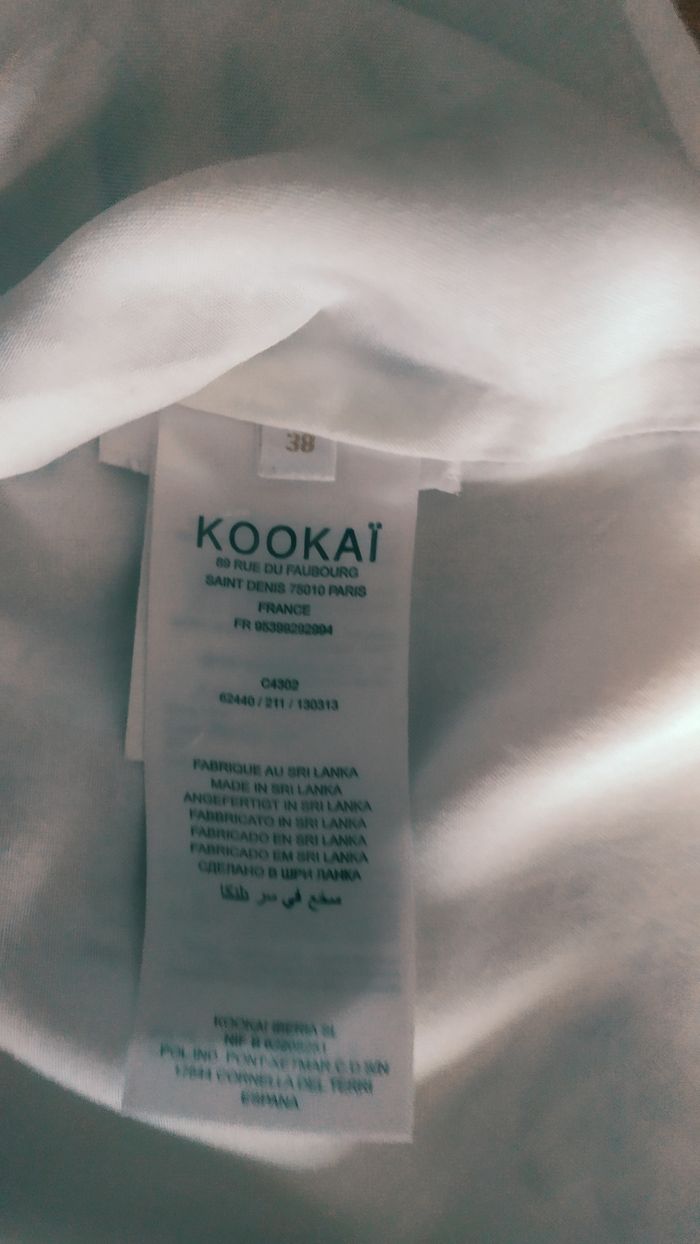 Blouse fleurie/crop top Kookaï T38 en viscose - photo numéro 8