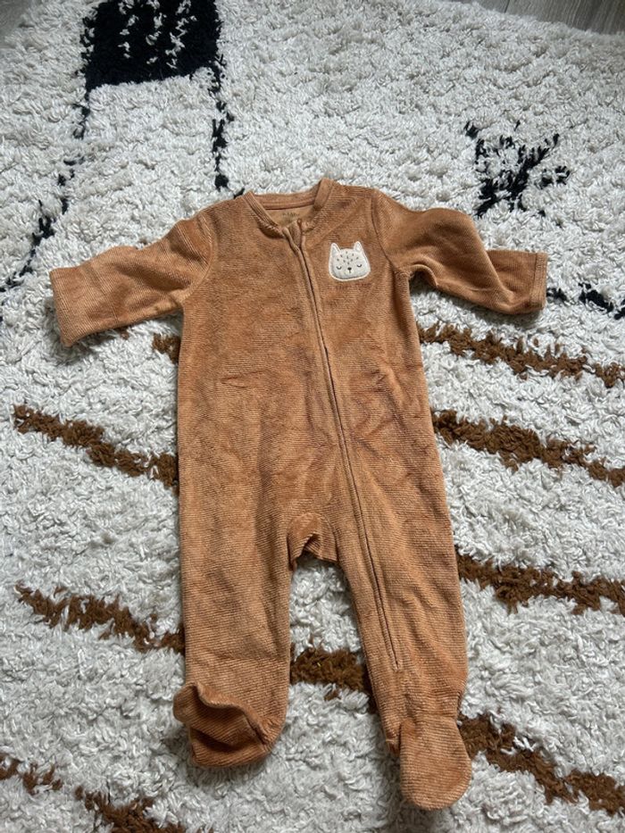 Pijama bébé marron