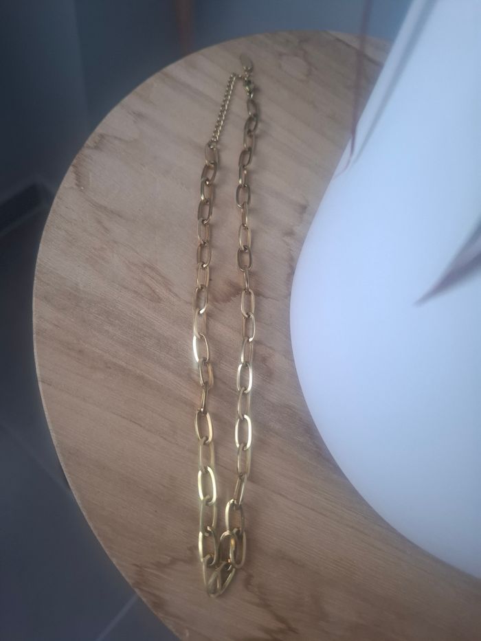 Chaîne acier doré réglable Luzaka neuve