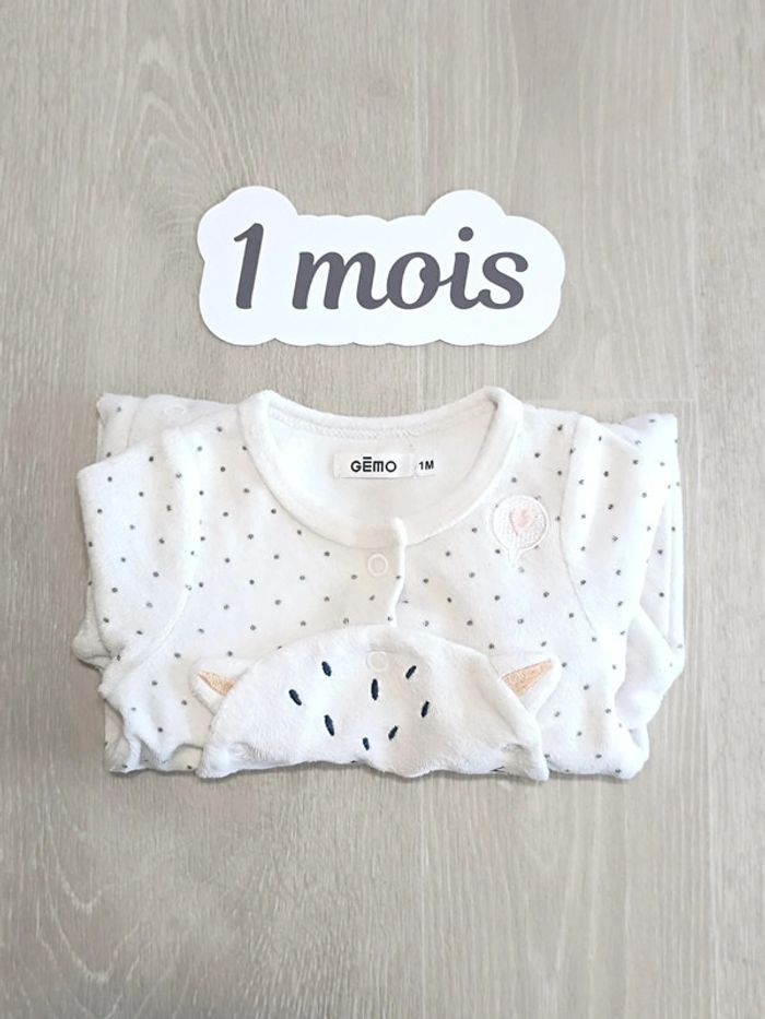 Pyjama bébé fille taille 1 mois - photo numéro 5