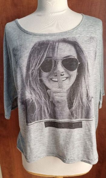 T-shirt oversize avec imprimé taille M-L