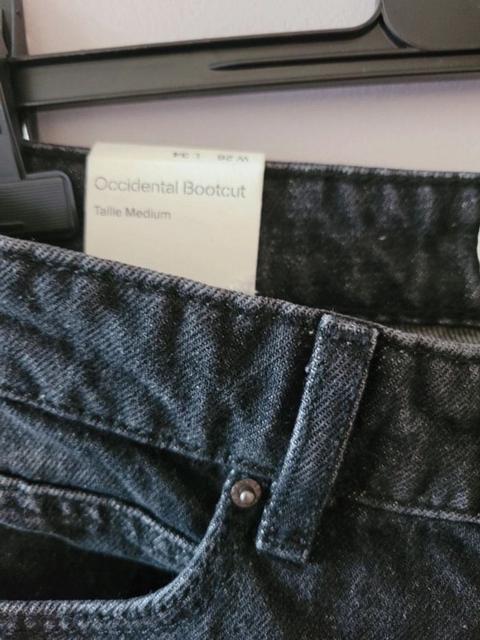 Jean ESPRIT taille 26W / 34L gris délavé coupe Bootcut neuf avec étiquette - photo numéro 5