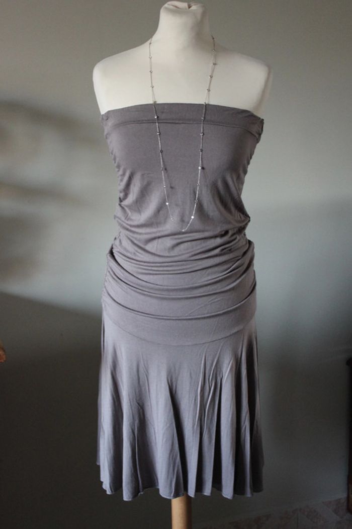 Robe bustier couleur taupe 36/38