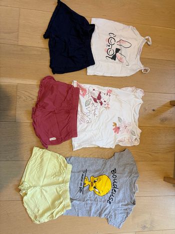 Lot de pyjamas short fille 6 ans 