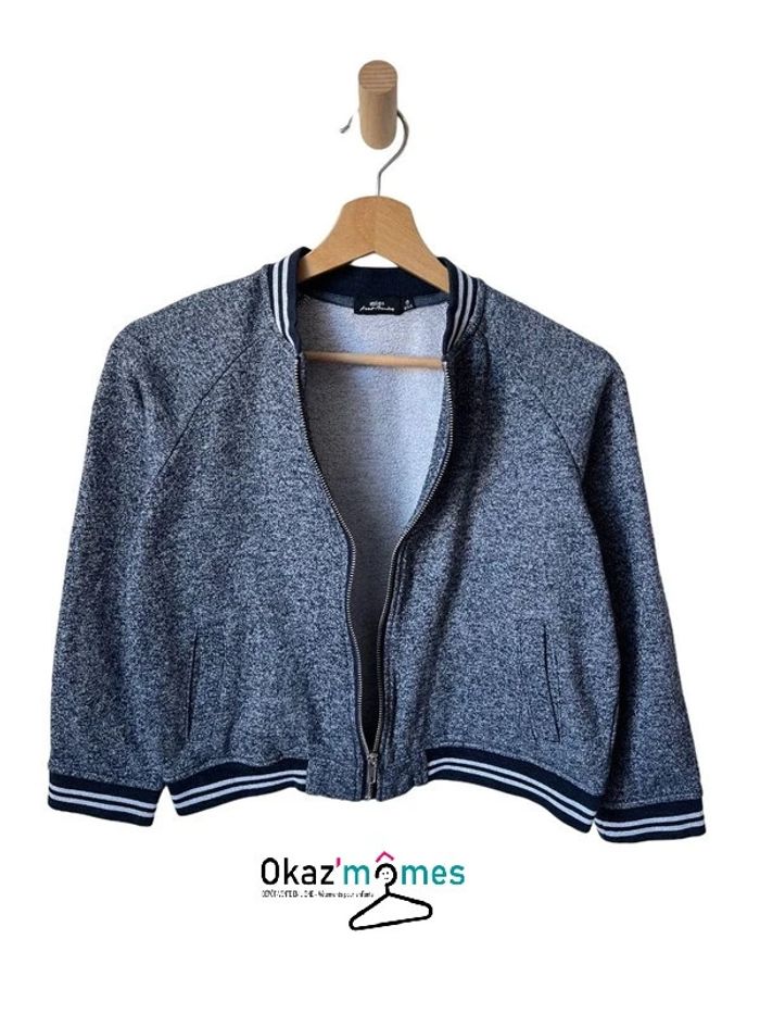 Veste zippée bleu marine - Miss Avant-première 10 ans - photo numéro 2