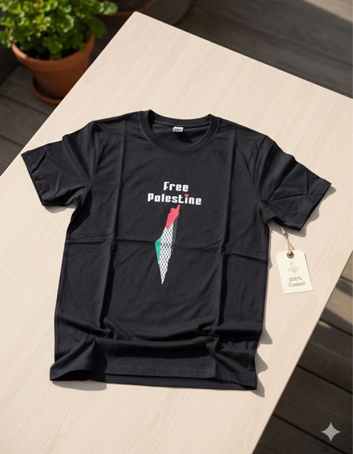 T shirt Free Palestine 100% coton taille Shirts - photo numéro 4