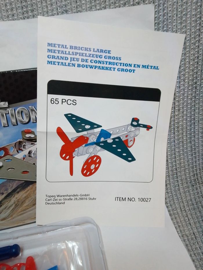 Kit de construction en métal "Avion" - photo numéro 7