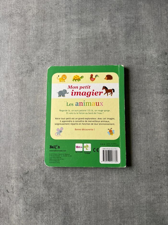 Livre mon petit imagier les animaux - photo numéro 3