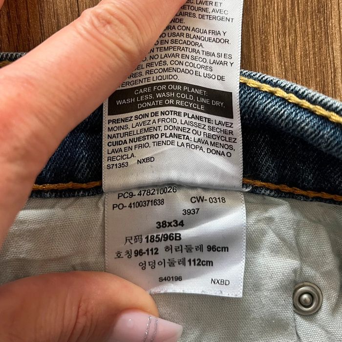 Jean/pantalon bleu marine Levi's Denzen 285 pour homme, taille W 38 L 34 (48 taille française) - photo numéro 6