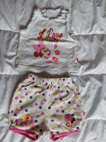 Ensemble short et débardeur bébé fille taille 9mois