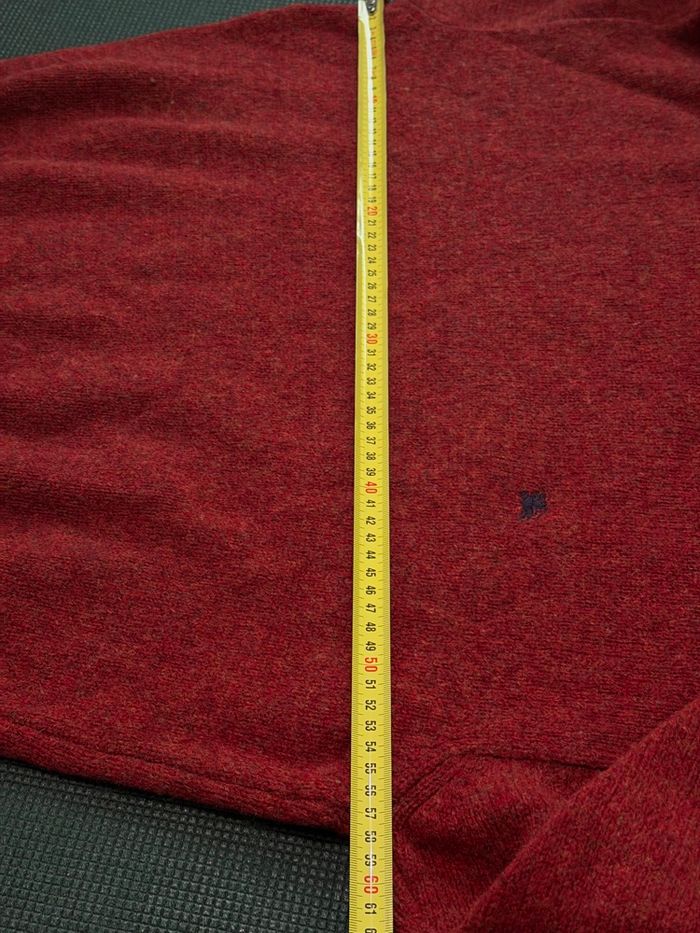 Pull Jersey Burberry London Taille S M Unisex Femme Homme Laine Rouge Bordeaux - photo numéro 5