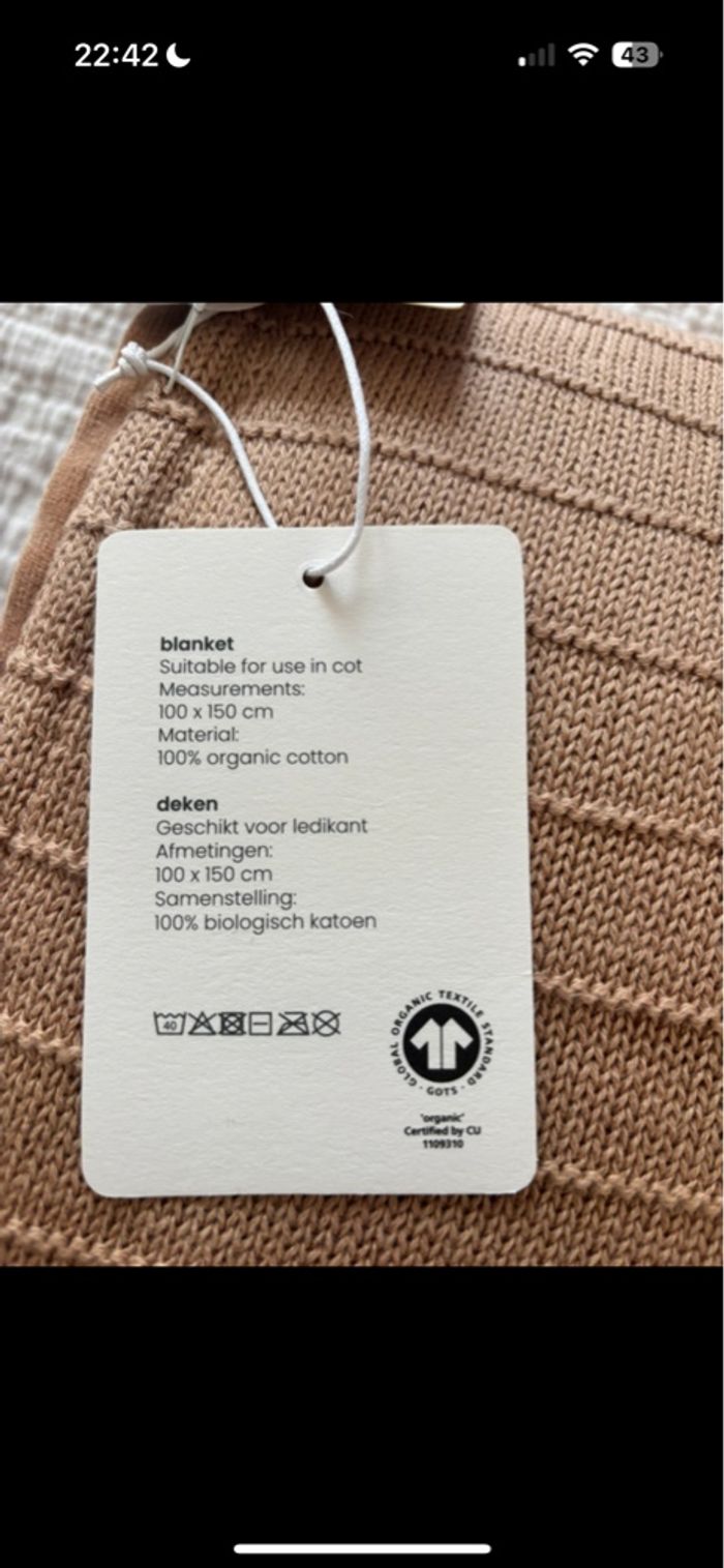 Couverture en coton bio Jollein - photo numéro 4