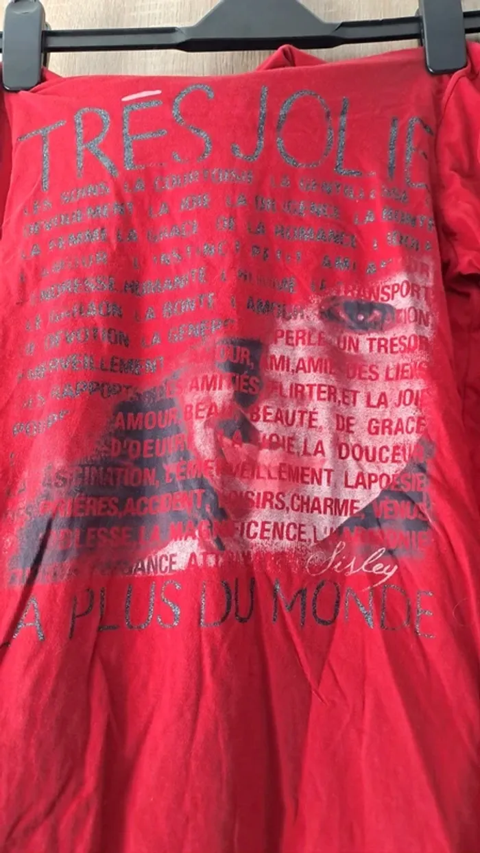 Sous pull rouge Sisley - photo numéro 2
