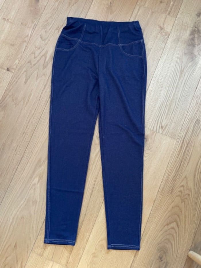 Legging aspect jean brut M