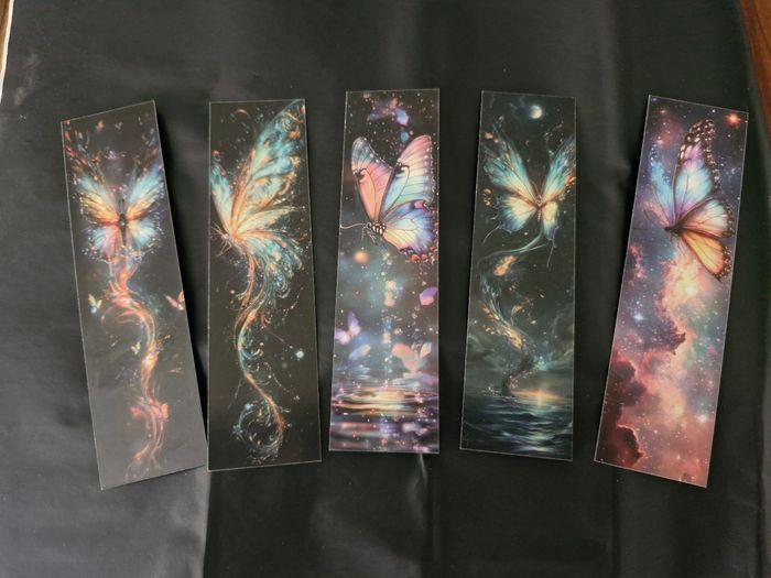 Lot 5 marques pages papillon neuf