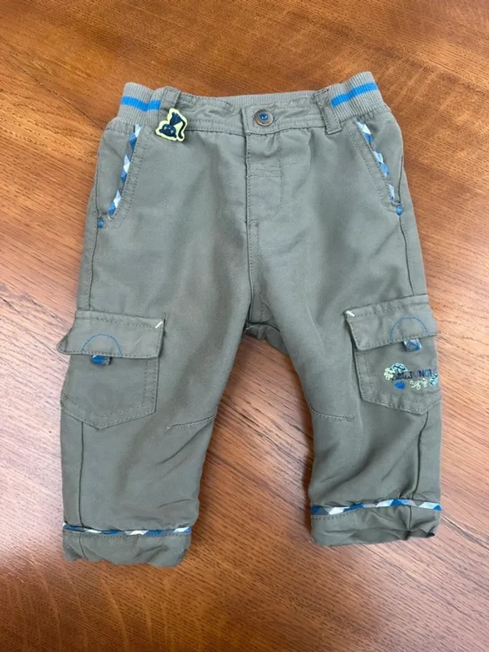 Pantalon kaki doublé sergent major 6 mois - photo numéro 2