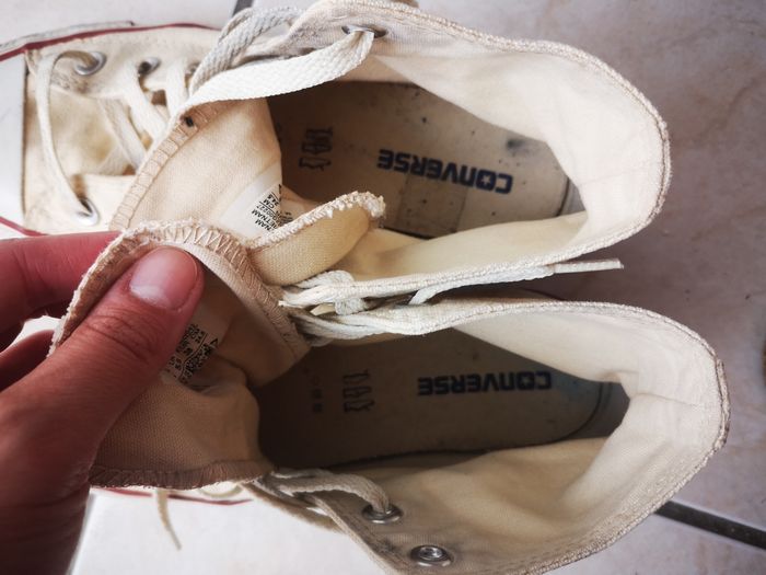 Converses blanc crème - photo numéro 4
