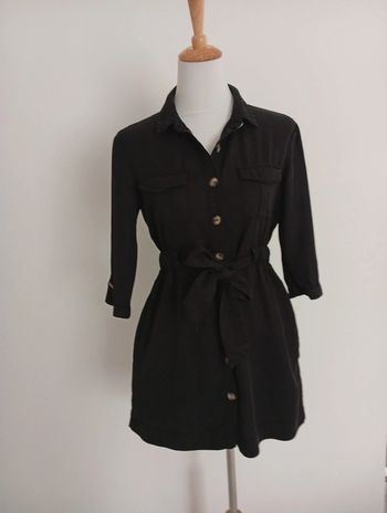 Zara - Robe "chemise" taille S | fluide - noire