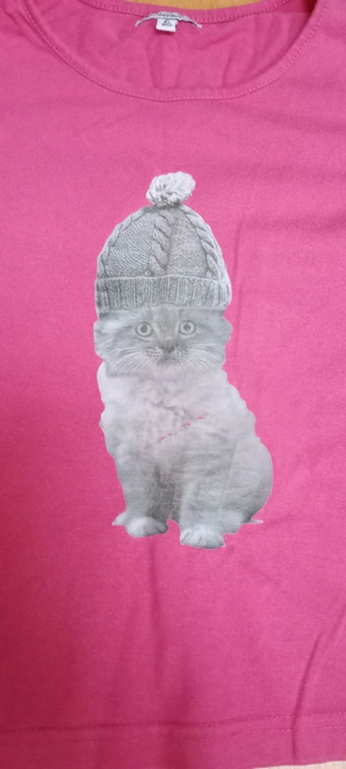T-shirt fushia 6 ans - photo numéro 2