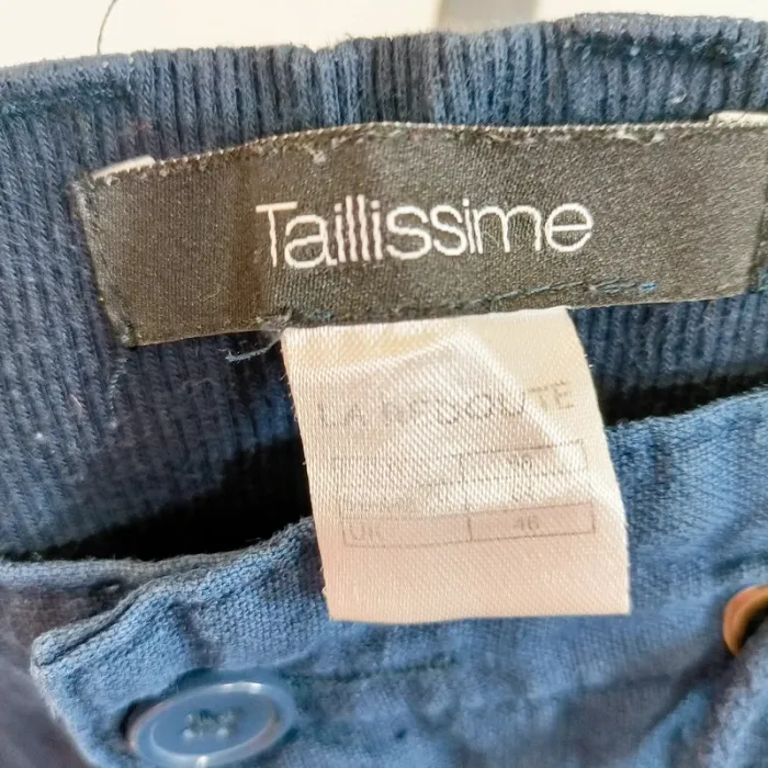 Short bleu Taillissime La Redoute taille 58 coton et élasthanne A851 - photo numéro 6