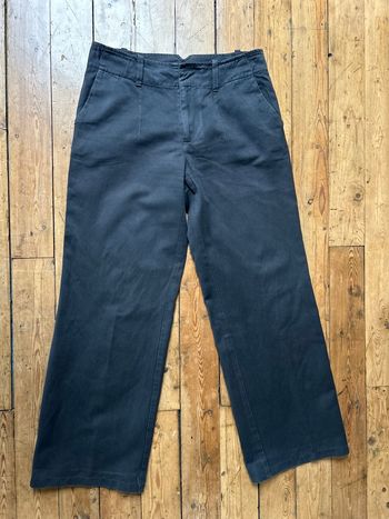Pantalon gris jambes larges 40 Comptoir des cotonniers