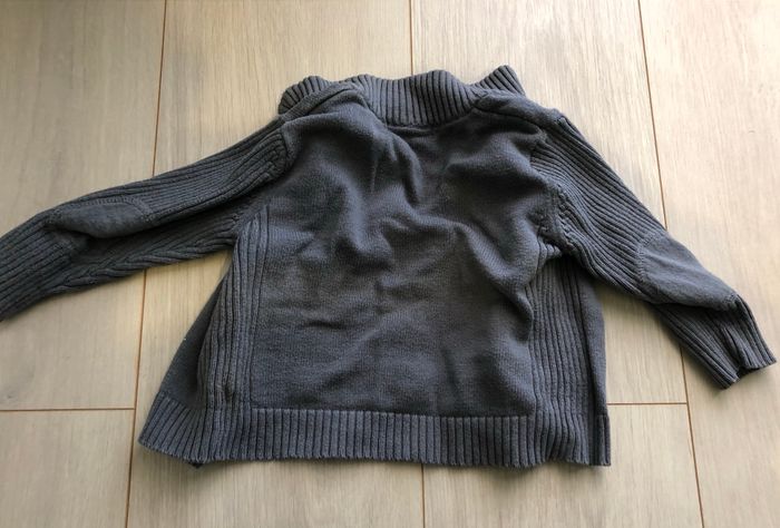 Gilet gris 12 mois DPAM - photo numéro 2